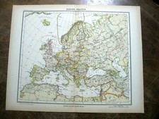 antica mappa EUROPA POLITICA