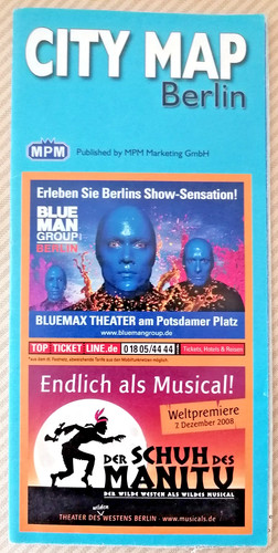2008 mappa pianta - mappa, berlino