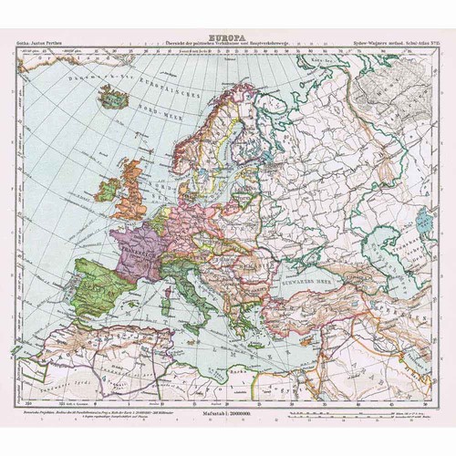 Mappa politica europa - mappa,