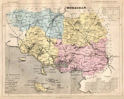 Mappa originale antica francia - originale,