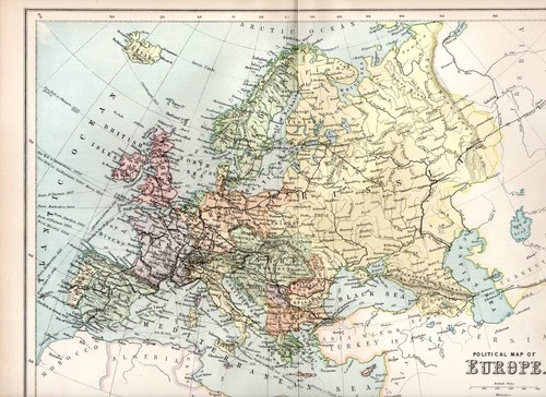 Mappa politica colorata - mappa,