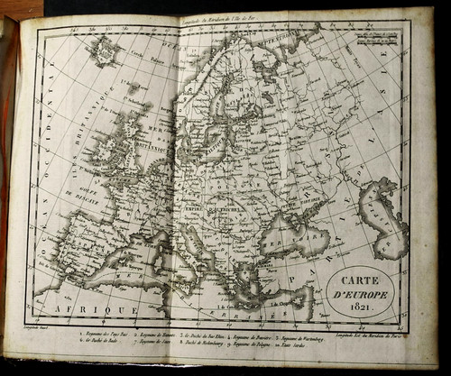 1821 stampa antica mappa - stampa,